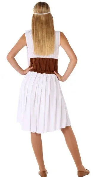 Disfraz de Princesa Griega para Adolescente Damas Romanas y Griegas Atosa